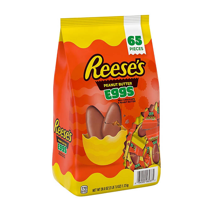 REESE'S Milk Chocolate Peanut Butter Eggs Easter Candy 65 pcs.