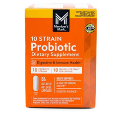 Member's Mark 10 Strain Probiotic Capsules, 84 ct.