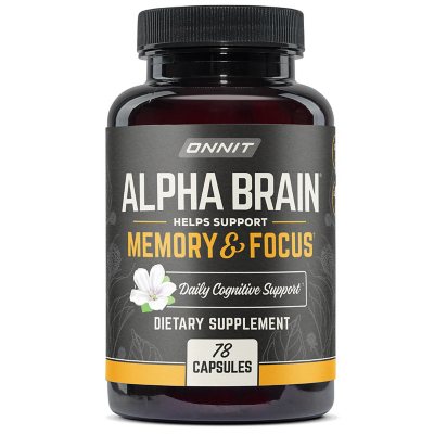 ONNIT Alpha BRAIN Premium Nootropic Brain Health Supplement, 78 ct.