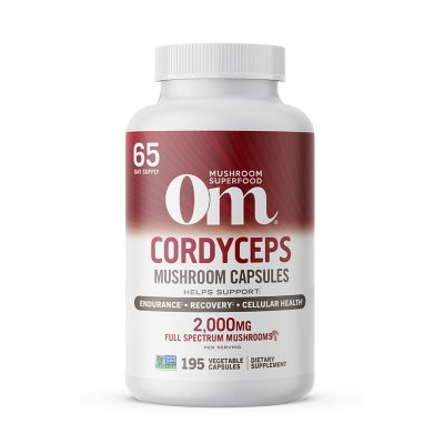 Om Mushrooms Cordyceps Capsules, 195 ct.