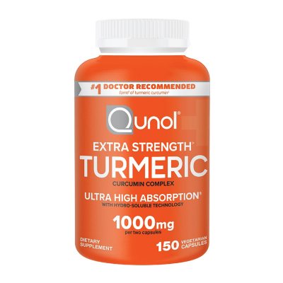 Qunol Turmeric 1000 mg Capsules, 150ct.