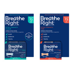 Breathe Right Extra Strength Nasal Strips, 72 Strips