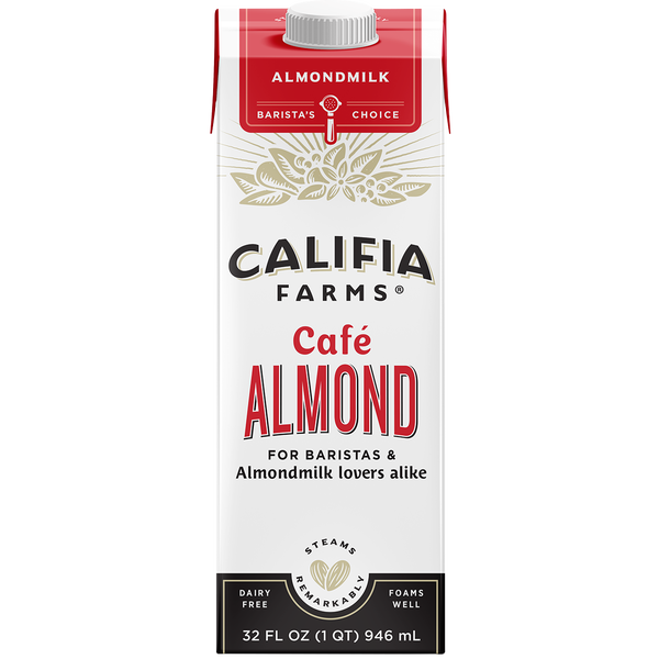 Califia Farms Cafe Almond Milk, Dairy Free, 32 fl oz, 6 ct