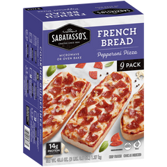 Sabatasso's French Bread Pepperoni Pizza, 9 ct