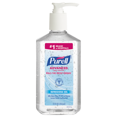 Purell Advanced Hand Sanitizer, Refreshing Gel, 12 fl oz, 12 ct