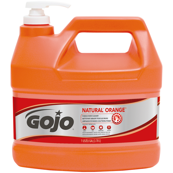 Gojo Pumice Hand Cleaner, Natural Orange, 1 Gallon, 2 ct