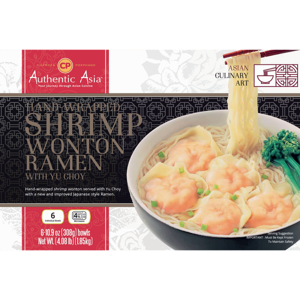 CP Authentic Asia Shrimp Wonton Ramen, 10.9 oz, 6 ct