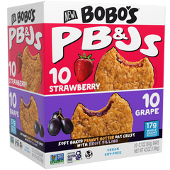 Bobo's PB&Js Oat Bar, Variety Pack, 2.1 oz, 20 ct