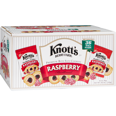 Knott's Berry Farm Premium Shortbread Cookies, Raspberry, 2 oz, 36 ct