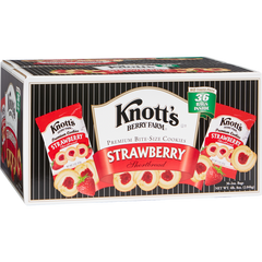 Knott's Berry Farm Premium Shortbread Cookies, Strawberry, 2 oz, 36 ct