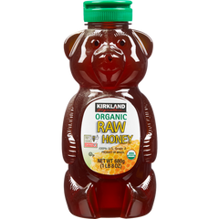 Kirkland Signature Organic Raw Honey Bear, 24 oz, 3 ct