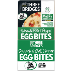 Three Bridges Egg White Bites, Spinach & Bell Pepper, 4.6 oz, 7 ct