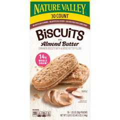 Nature Valley Biscuits with Almond Butter, 1.35 oz, 30 ct