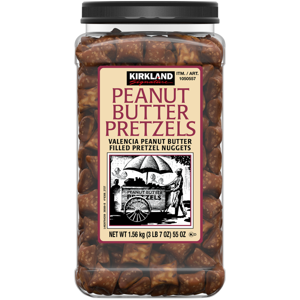 Kirkland Signature Peanut Butter Filled Pretzel Nuggets, 55 oz