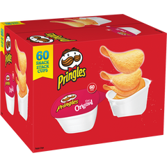 Pringles Potato Crisps Snack Stack Cups, Original, 0.67 oz, 60 ct