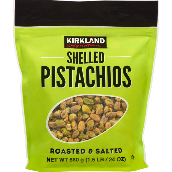 Kirkland Signature Shelled Pistachios, Roasted & Salted, 1.5 lbs