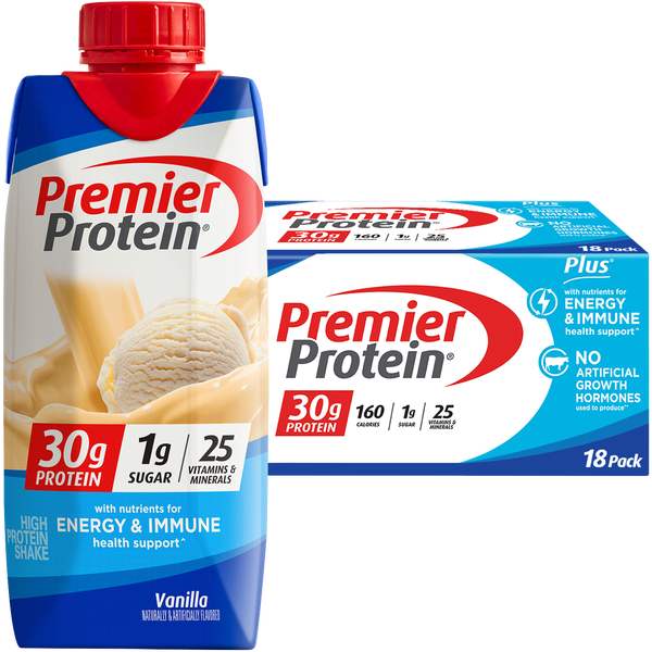 Premier Protein Shake, 30g Protein, Vanilla, 11 fl oz, 18 ct