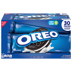 OREO Chocolate Sandwich Cookies, 2.4 oz, 30 ct