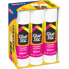 Avery Permanent Glue Stic, 1.27 oz, 12 ct