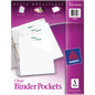 Avery Binder Pocket, 9.25" x 11", Clear, 30 ct