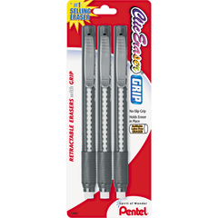 Pentel Clic Eraser, Assorted Colors, 9 ct