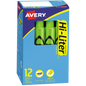 Avery Hi-Liter Tank Highlighter, Chisel Tip, Green, 24 ct