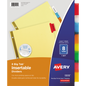 Avery Big Clear Index Divider, Assorted Colors, 8 Tab, 6 Sets