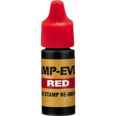 Stamp-Ever Re-Inking Fluid, 7.0 mL, Red, 3 ct