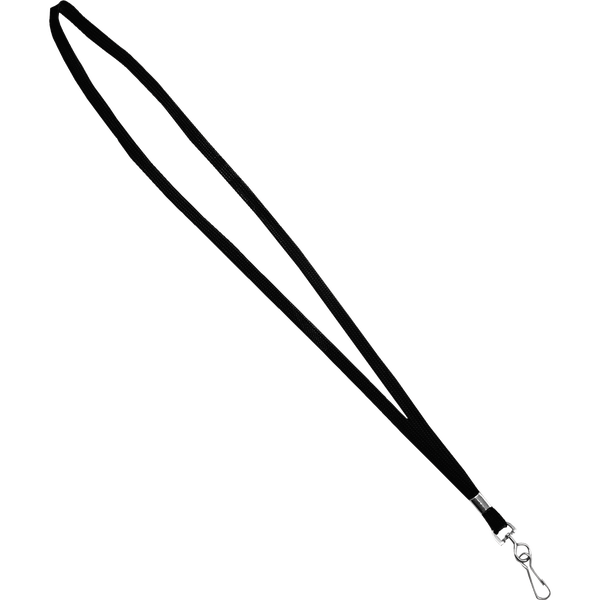 Advantus 36" Neck Lanyard, Black, 48 ct