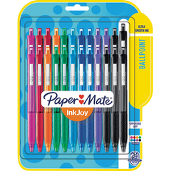 Paper Mate InkJoy 300 RT Retractable Ballpoint Pen, Medium Point 1.0mm, Assorted Ink Colors, 48 ct