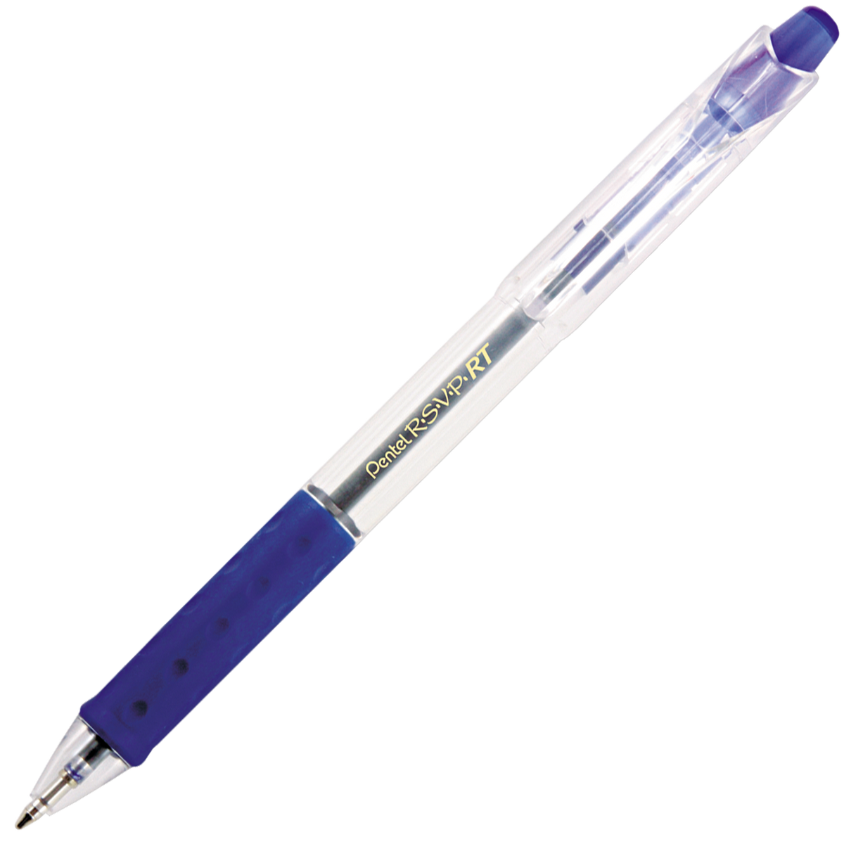 Pentel R.S.V.P. Retractable Ballpoint Pen, Medium Point 1.0mm, Blue Ink, 24 ct