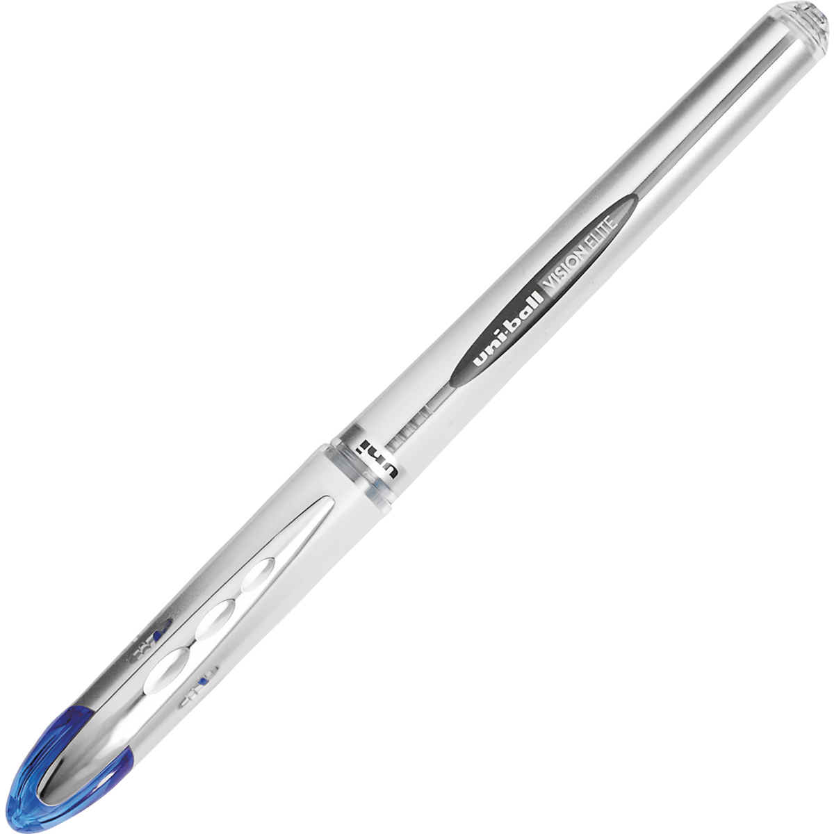 uni-ball Vision Elite Roller Ball Pen, Bold Point 0.8mm, Blue Ink, 6 ct