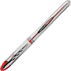 uni-ball Vision Elite Rollerball Pen, Bold Point 0.8mm, Red Ink, 6 ct