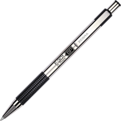 Zebra F-301 Retractable Ballpoint Pen, Fine Point 0.7mm, Black Ink, 12 ct