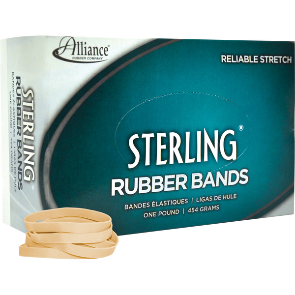 Alliance Sterling Rubber Bands, Size 64, 425 Bands, 3 ct