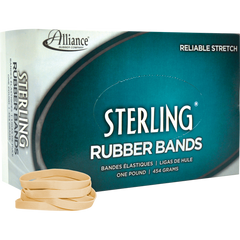 Alliance Sterling Rubber Bands, Size 64, 425 Bands, 3 ct