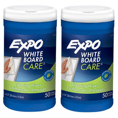 EXPO White Board Care Dry Erase Wipes, 50 Wipes, 2 ct