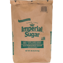 Imperial Sugar Pure Cane Sugar, 10X Powdered, 50 lbs