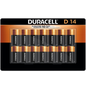 Duracell Coppertop Alkaline D Batteries, 14 ct