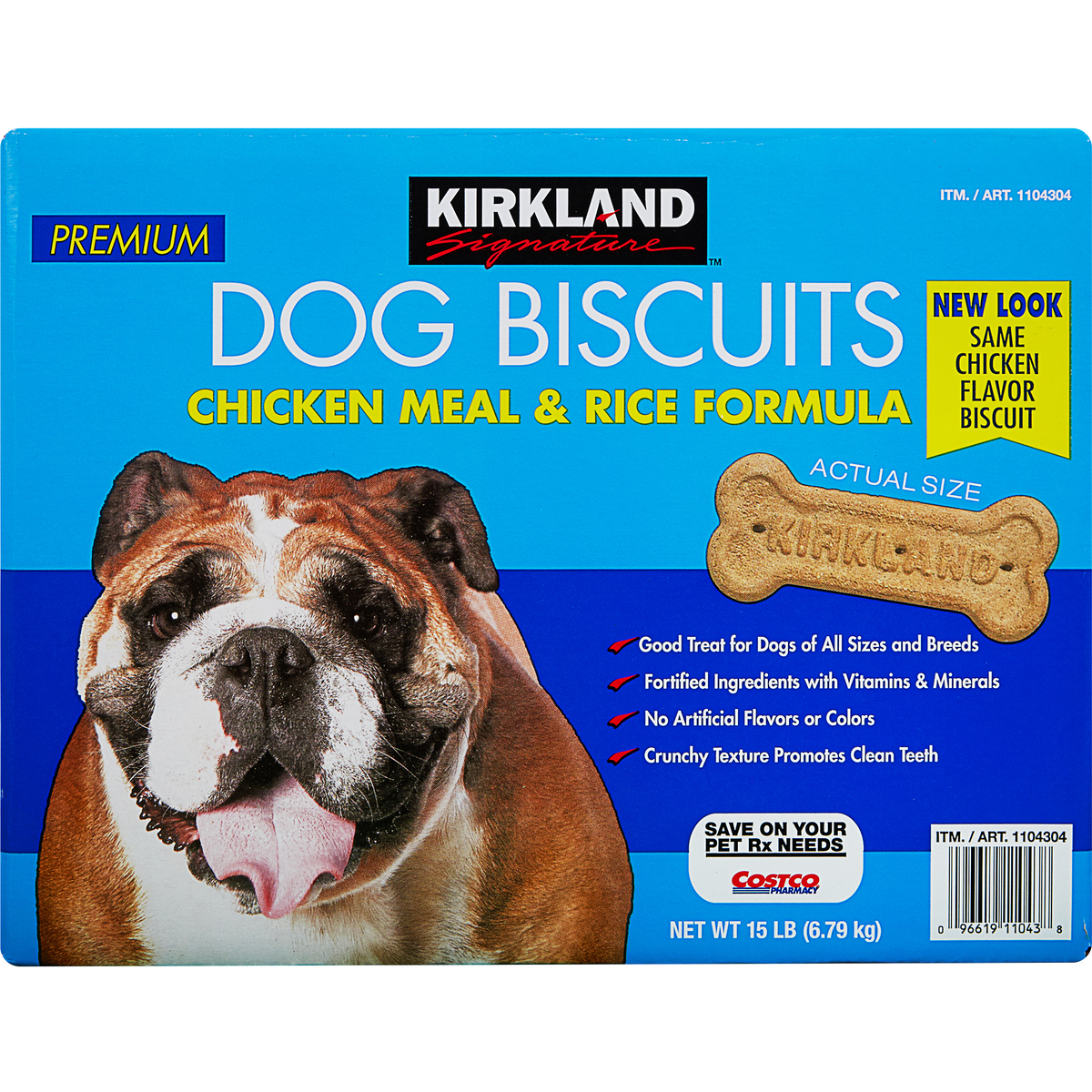 Kirkland Signature Premium Dog Biscuits, 15 lbs