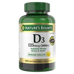 Nature's Bounty Vitamin D3 125 mcg, 400 Softgels