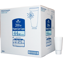 WinCup Foam Car Cups, 44 oz, 200 ct