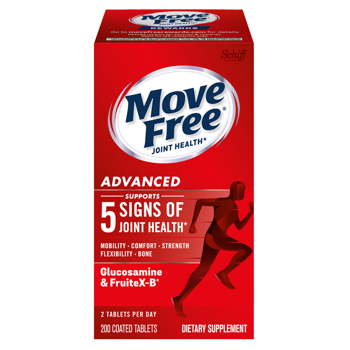 Schiff Move Free Advanced Joint Supplement, 200 Tablets