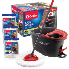 O-Cedar EasyWring Spin Mop & Bucket System with 3 Refills