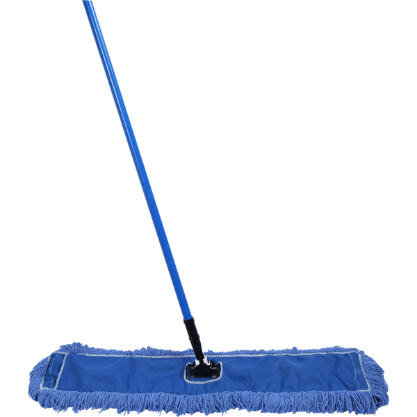 Premier Dust Mop with Swivel Handle Kit, 24" Frame, Blue