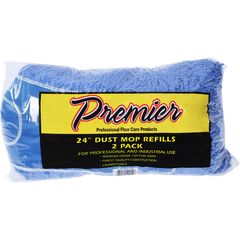 Premier Dust Mop Refill for 24" Frame, Blue, 2 ct