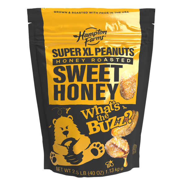 Hampton Farms Super XL Honey Roasted Peanuts, 40 oz