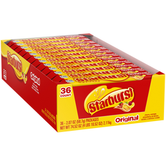 Starburst Chewy Candy, Original, Full Size, 2.07 oz, 36 ct