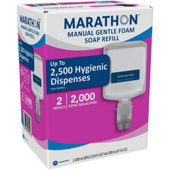 Marathon Manual Gentle Foam Soap Refill, 33.8 fl oz, 2 ct