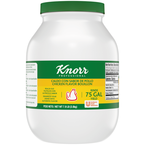 Knorr Chicken Flavor Bouillon, Caldo con Sabor de Pollo, 7.9 lbs